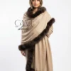 Plain Pashmina Fur Shawl Plain Pashmina Fur Shawl