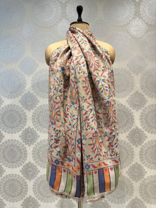 Pashmina Kani Shawl For Women With Floral Design - Design 2