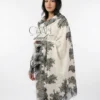 pashmina lace shawl with 4 side feathers