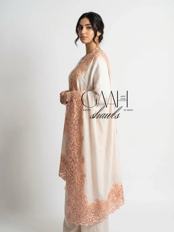 Rose Lace Pashmia Shawl