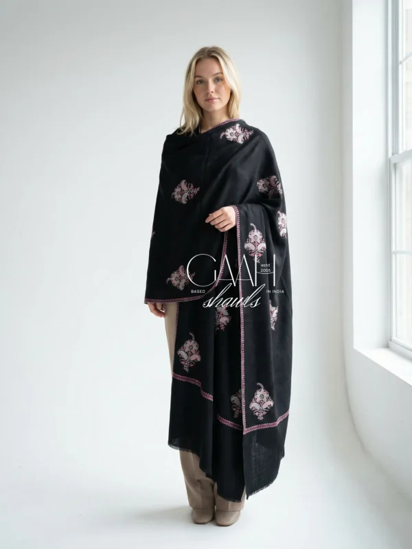 pure pashmina sozni embroidered shawl