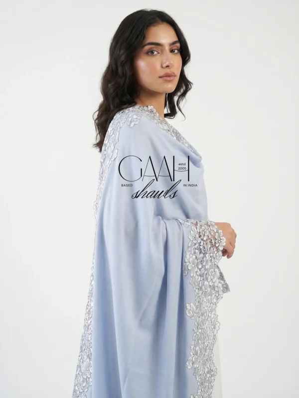 Pashmina Shawl With Four Side Lace