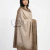 Pashmina Shawl With Floral Swarovski Border Design