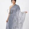 Pashmina Shawl Embedded With Floral Swarovski Pashmina Shawl Embedded With Floral Swarovski