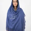 Pashmina Shawl With Intricate Lace Borders Pashmina Shawl With Intricate Lace Borders
