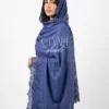 Pashmina Shawl With Intricate Lace Borders Pashmina Shawl With Intricate Lace Borders