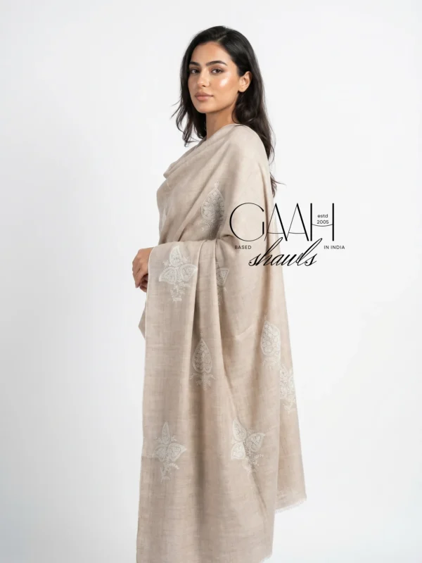 Kashmiri Hand Embroidery Pure Pashmina Shawl