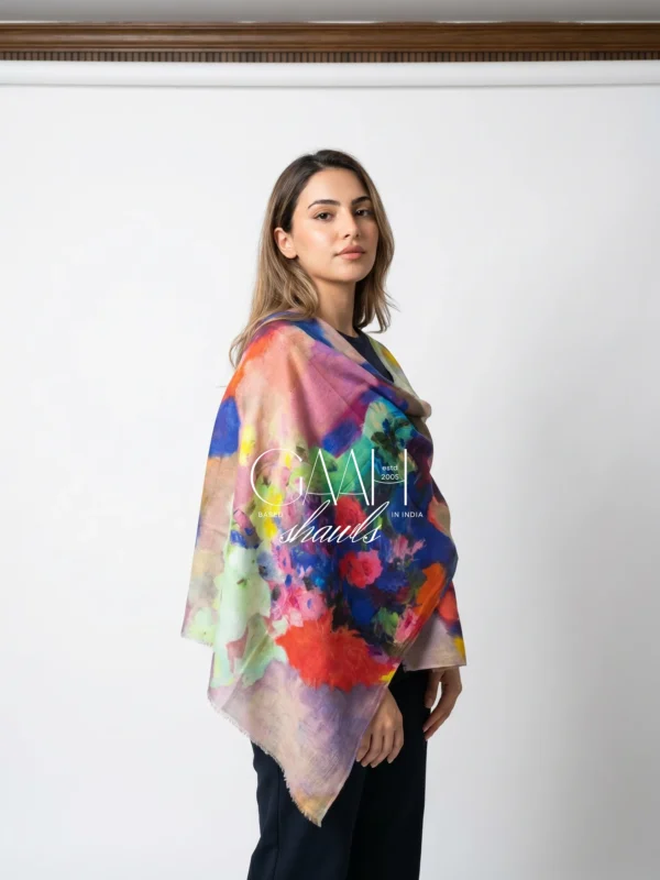 Cashmere Shawl In Digital Print