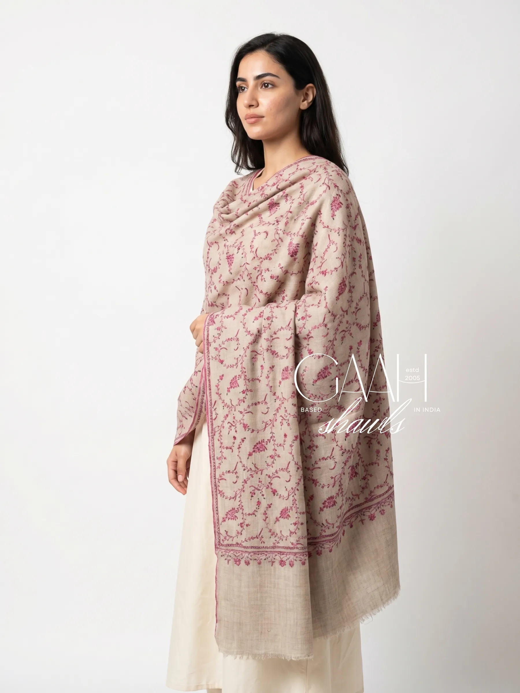 Handwoven Pure Pashmina Shawl