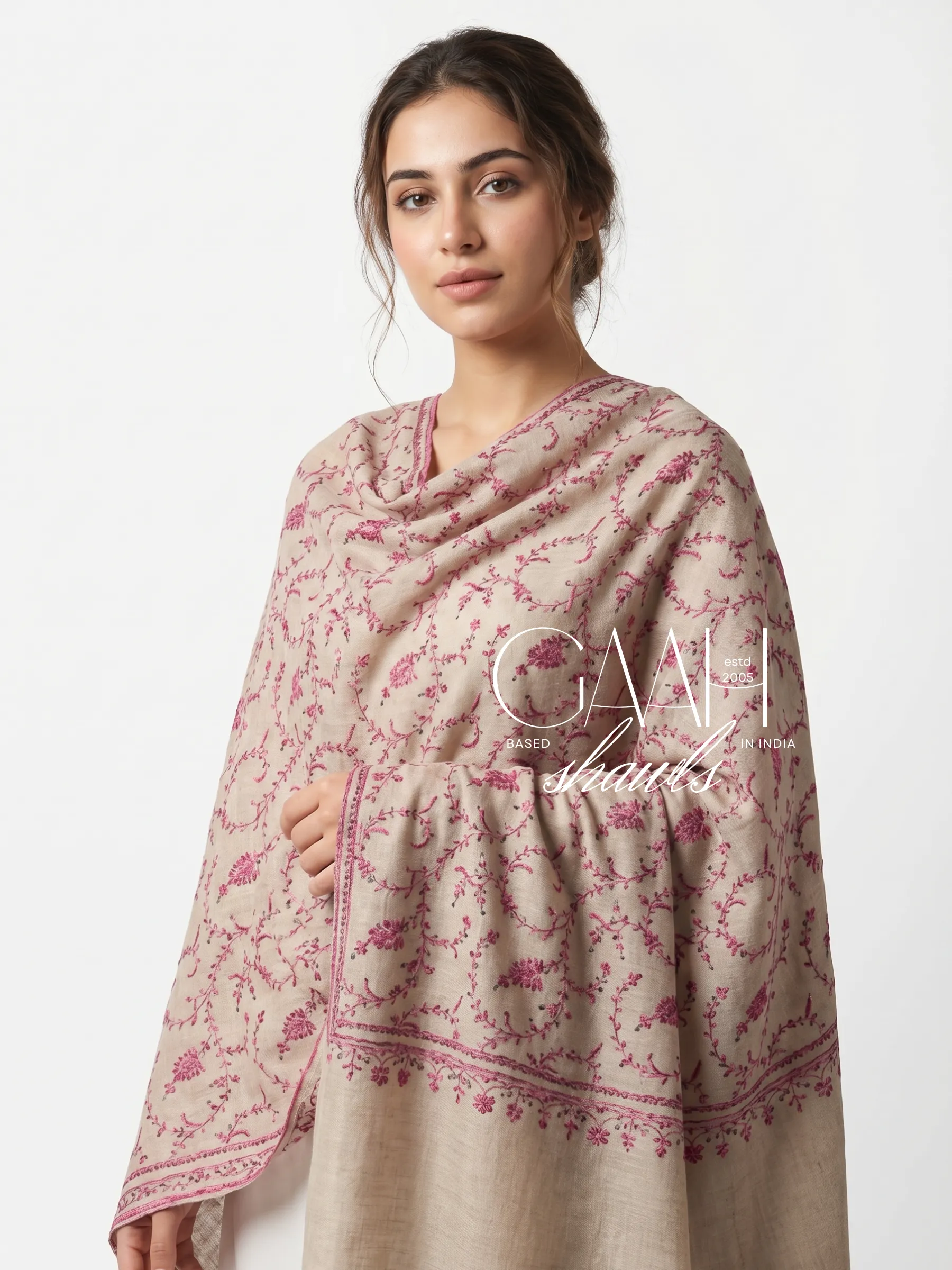 Handwoven Pure Pashmina Shawl