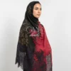 Midnight Ruby Ombre Swarovski Lace Pashmina Shawl
