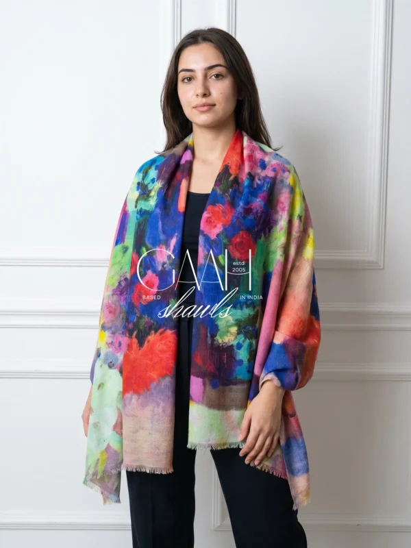 Cashmere Shawl In Digital Print