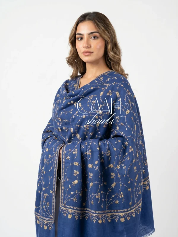 Sozni Embroidered Pure Pashmina Shawl