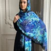 Printed Swarovski Lace Pashmina Shawl Printed Swarovski Lace Pashmina Shawl