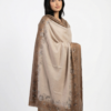 Pashmina Shawl With Floral Swarovski Border Design
