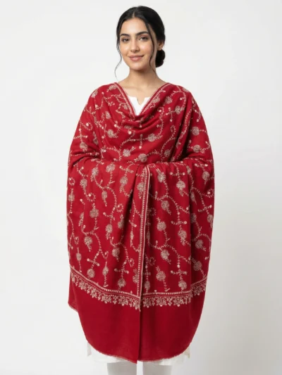 Kashmiri Hand Embroidery Pure Pashmina Shawl