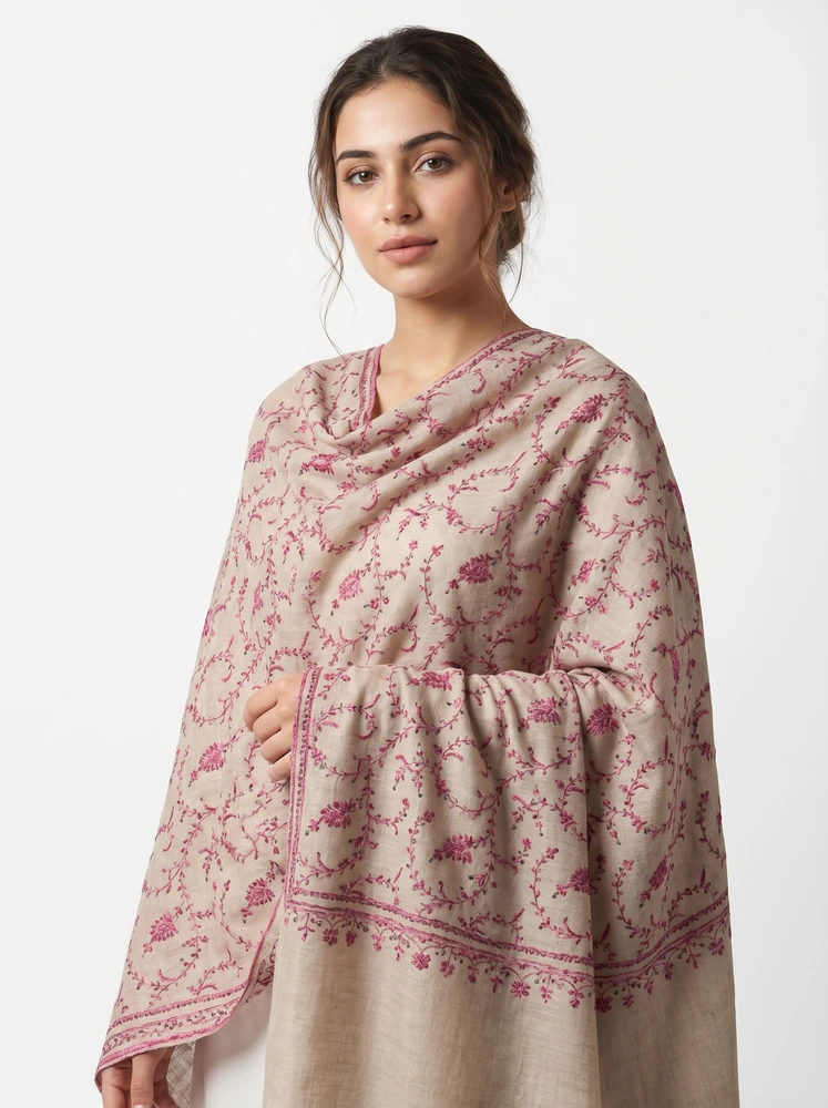 Handwoven Pure Pashmina Shawl