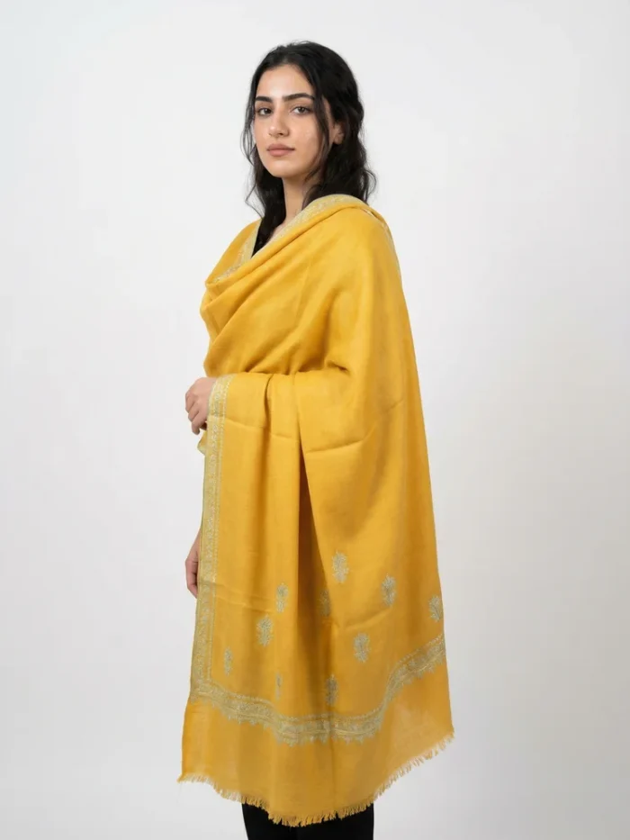 Handmade Pure Pashmina Sozni Shawl