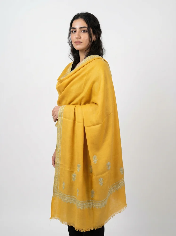 Handmade Pure Pashmina Sozni Shawl Handmade Pure Pashmina Sozni Shawl