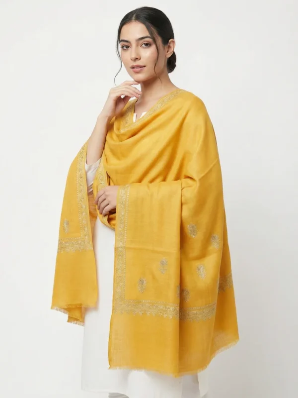 Handmade Pure Pashmina Sozni Shawl