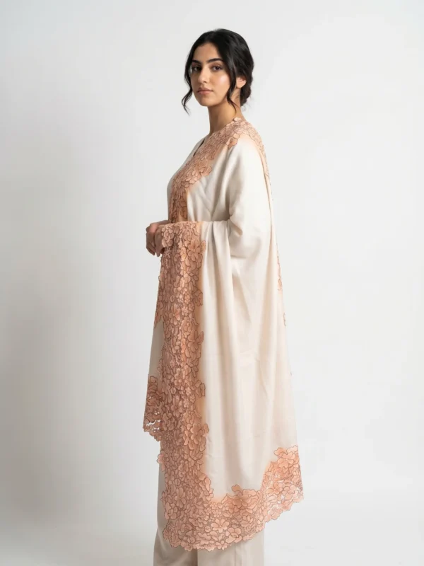 Rose Lace Pashmia Shawl