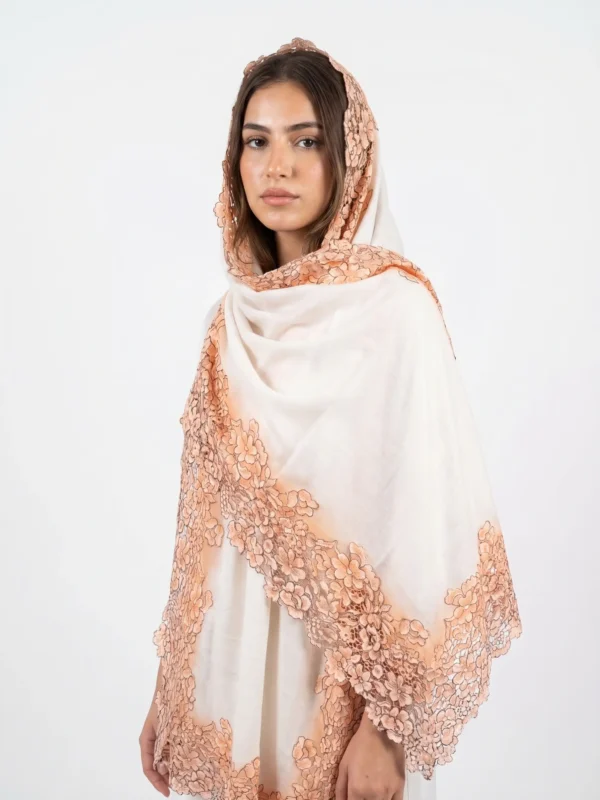 Rose Lace Pashmia Shawl