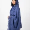 Pashmina Shawl With Intricate Lace Borders