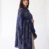 Black Pashmina Shawl With All-Over Swarovski Design Blue Pashmina Shawl With All-Over Swarovski Design