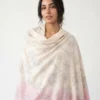 Blush Ivory Pashmina Shawl with All-Over Swarovski Blush Ivory Pashmina Shawl with All-Over Swarovski