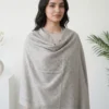 Dove Grey Pashmina Shawl with All-Over Swarovski Embellishments Dove Grey Pashmina Shawl with All-Over Swarovski Embellishments