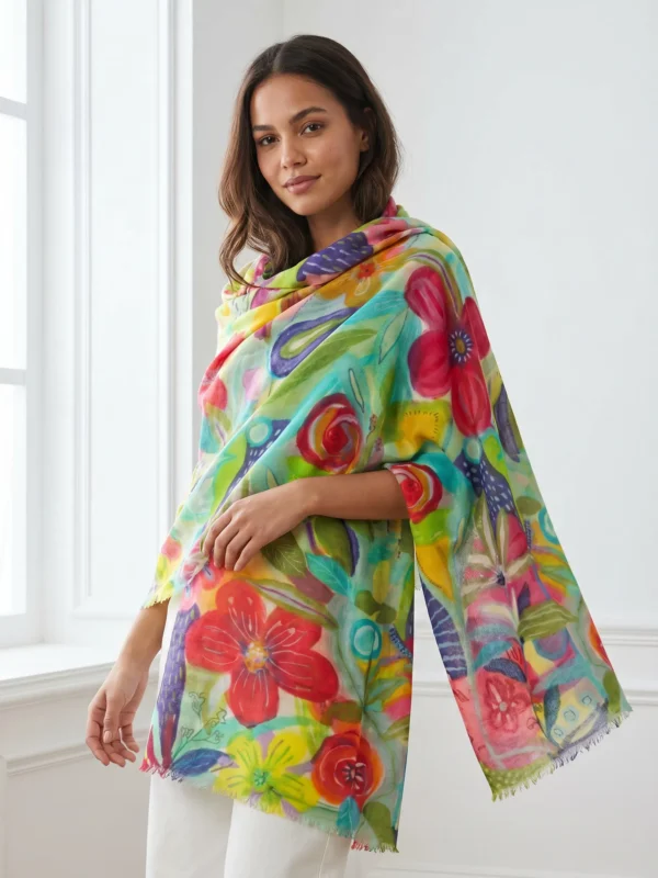 Cashmere Digital Printed Shawl