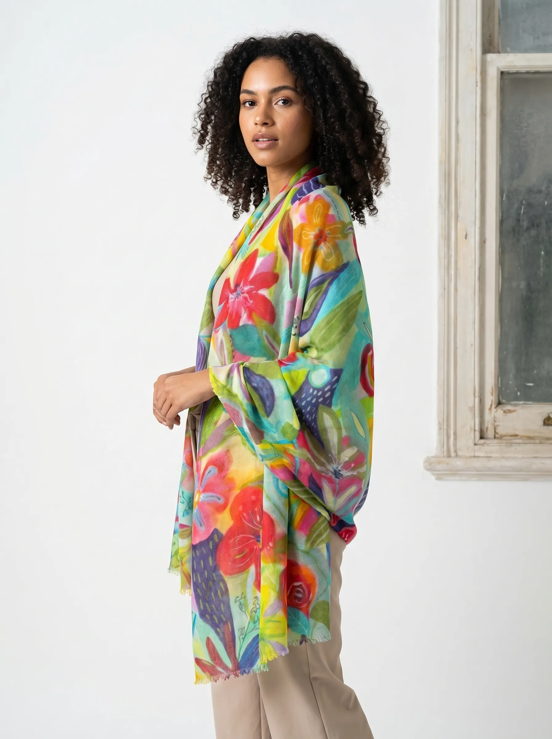 Cashmere Digital Printed Shawl