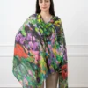 Multicolored Digital Printed Cashmere Shawl