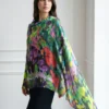 Multicolored Digital Printed Cashmere Shawl