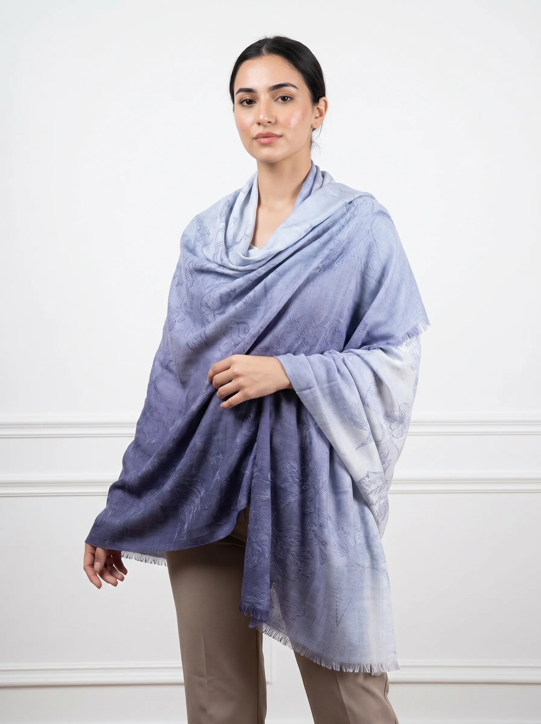 Digital Printed Cashmere Shawl