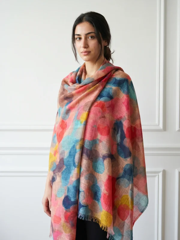 Digital Printed Cashmere Shawl