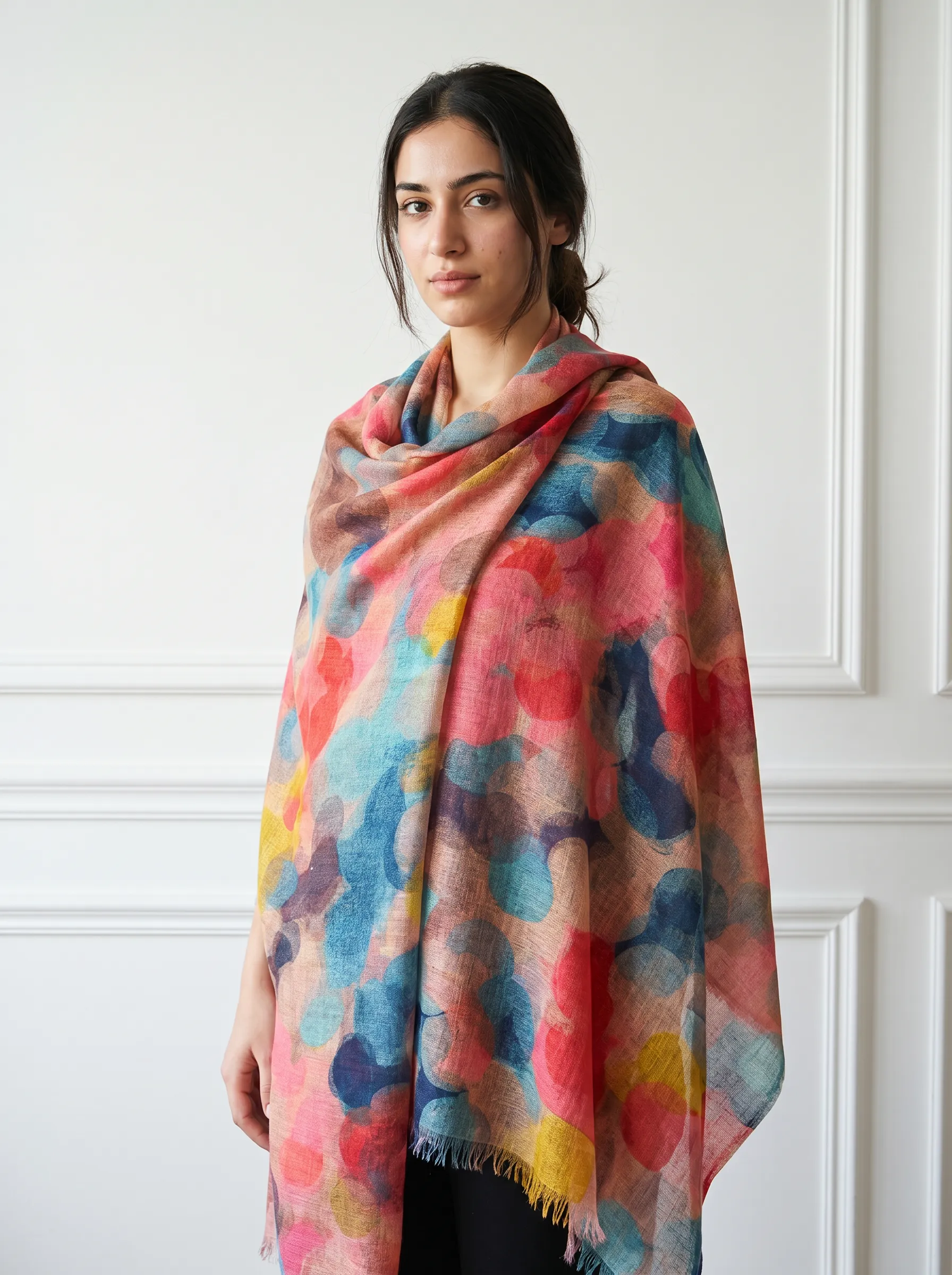 Digital Printed Cashmere Shawl