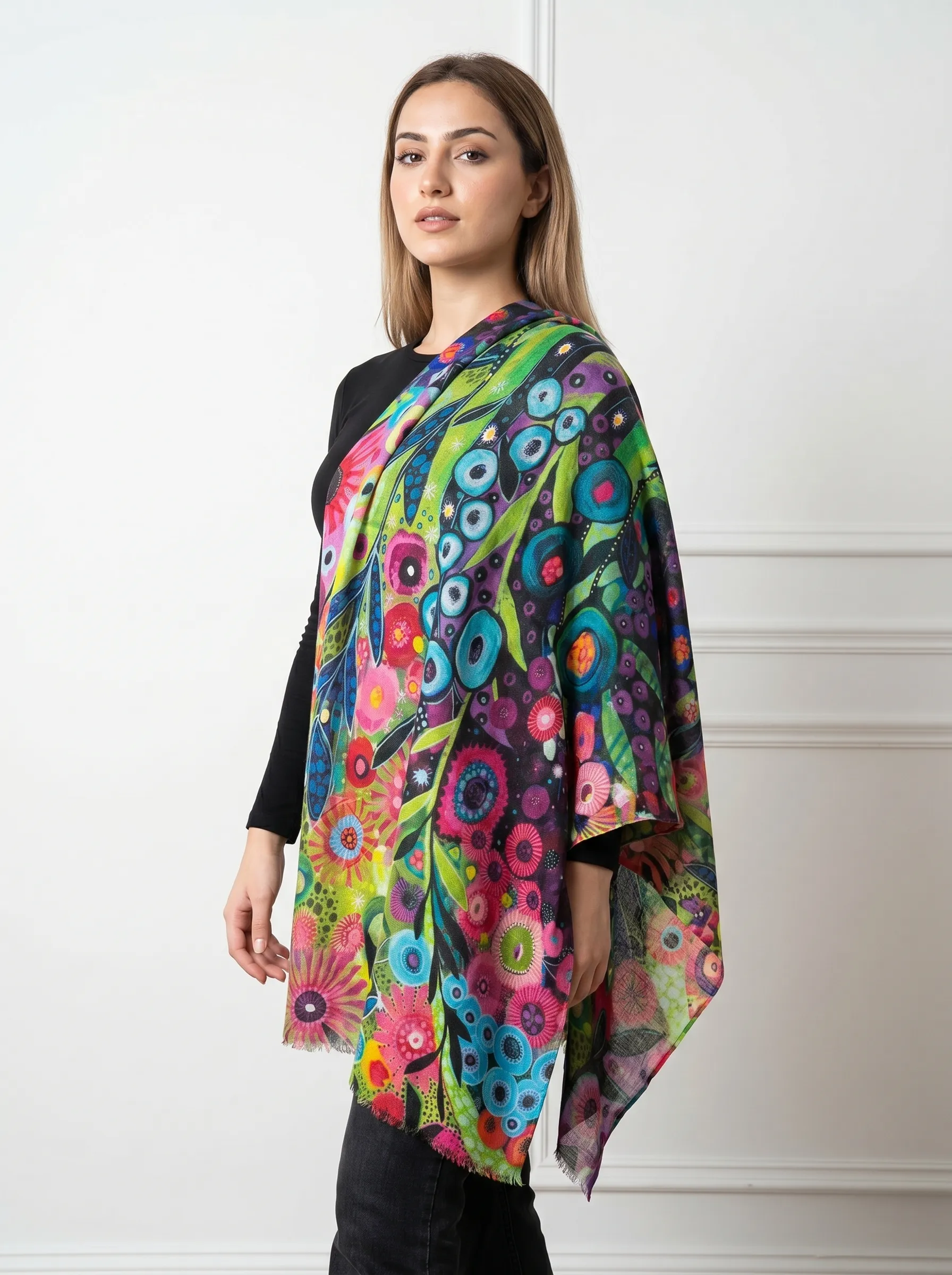 Cashmere Digital Printed Shawl