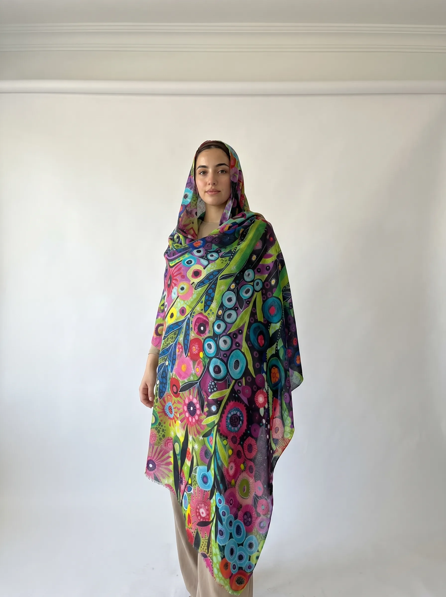 Cashmere Digital Printed Shawl