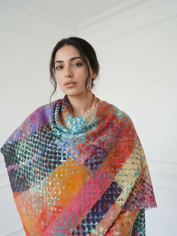 Cashmere Digital Print Shawl