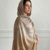 Champagne Gold Ombre Swarovski Lace Pashmina Shawl