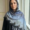 Pashmina Shawl With Swarovski And lace Detailing