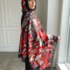 Pashmina Printed Lace Shawl With Swarovski