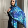 Printed Swarovski Lace Pashmina Shawl
