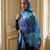 Printed Swarovski Lace Pashmina Shawl