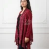 Lace Trim Cashmere Knit Shrug