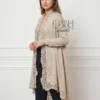 Cashmere Knitted Floral Lace Shrug