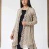 Cashmere Knitted Floral Lace Shrug