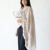 Soft Champagne Lace Pashmina Shawl