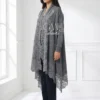 Cashmere Knitted Shrug With Lace Trim